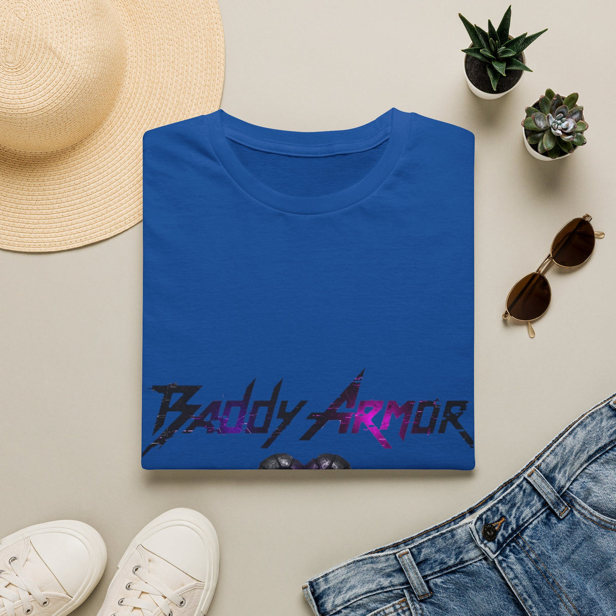 Baddy Armor Graphic T-Shirt | Cute Heart Shield Cotton Tee