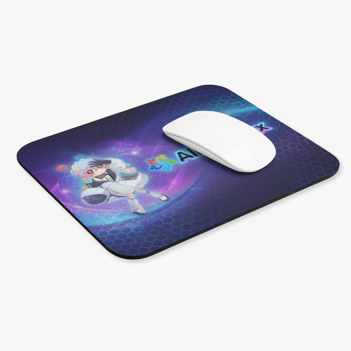 AlmaLinux Anime Mascot Gaming Mouse Pad | Baddy Armor