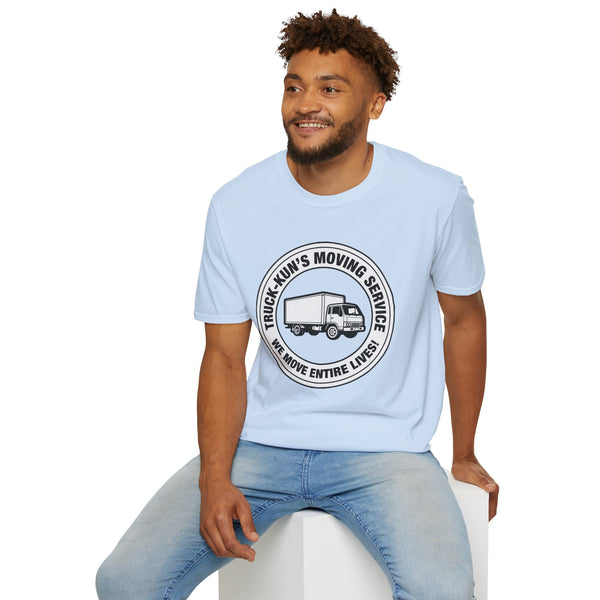 Truck-Kun's Moving Service T-Shirt - Baddy Armor Designs
