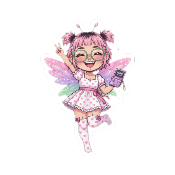 Kawaii Fairy Girl Vinyl Kiss-Cut Sticker | Baddy Armor