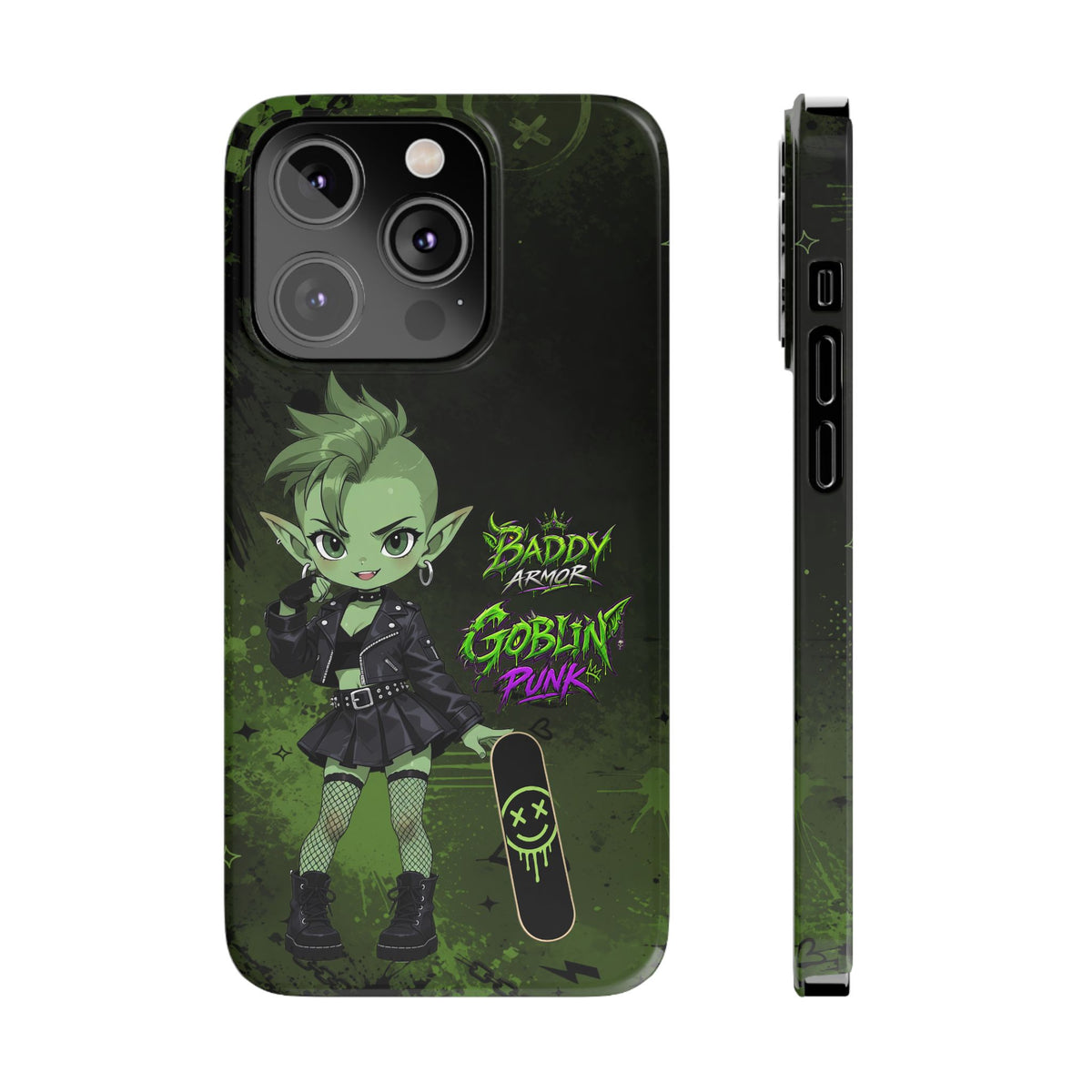 Goblin Punk Phone Case – Green Goblin Anime Case | Baddy Armor