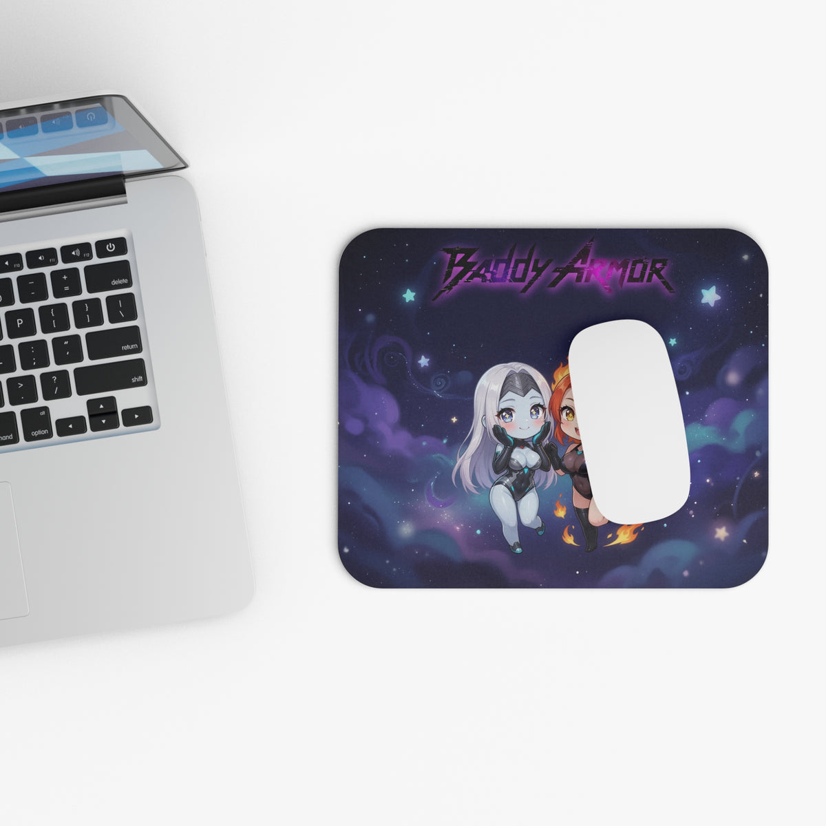 Fire & Ice Chibi Gaming Mouse Pad | Baddy Armor