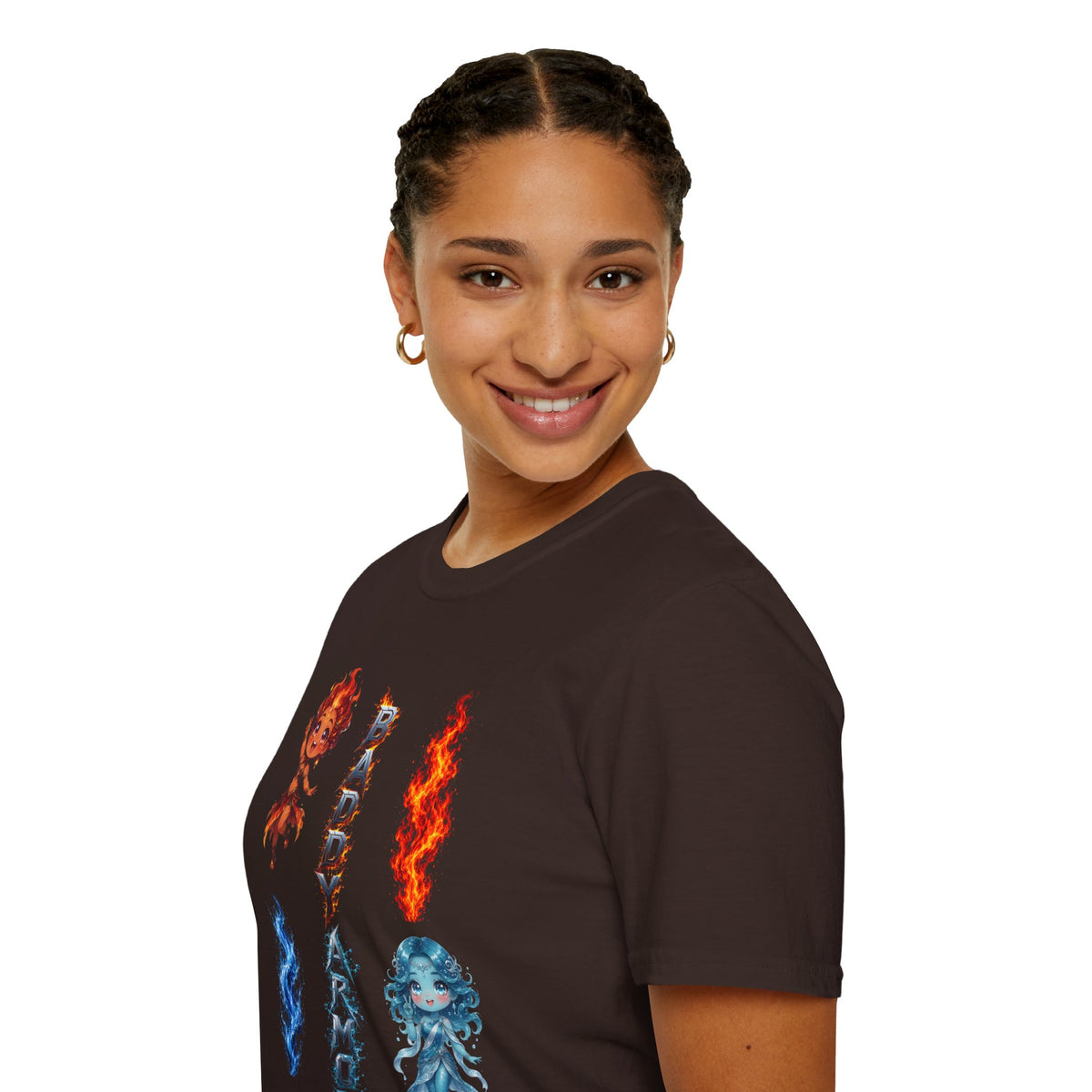 Fire & Water Elemental Anime T-Shirt | Baddy Armor
