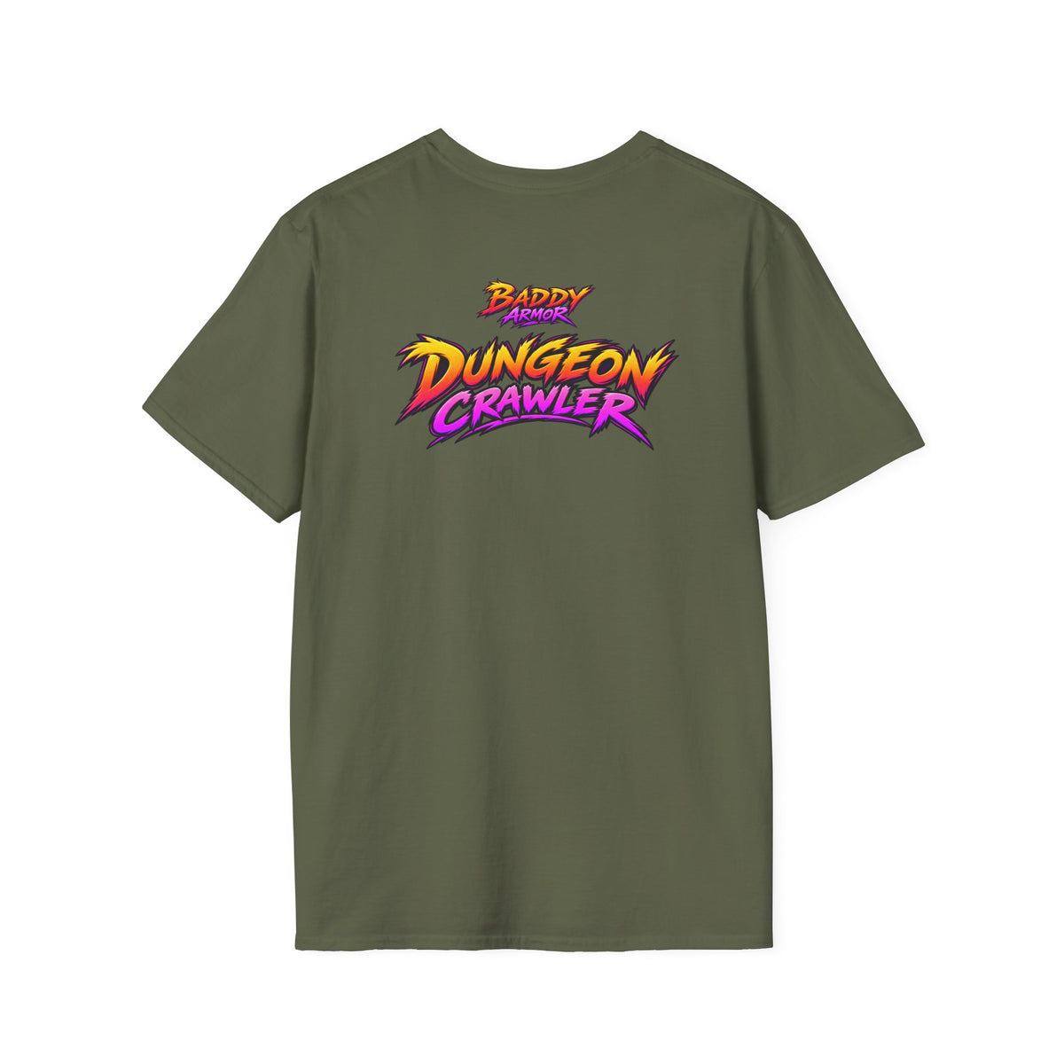 Dungeon Crawler Cute RPG Graphic Tee — "Baddy Slayer" Chibi Gamer Shirt
