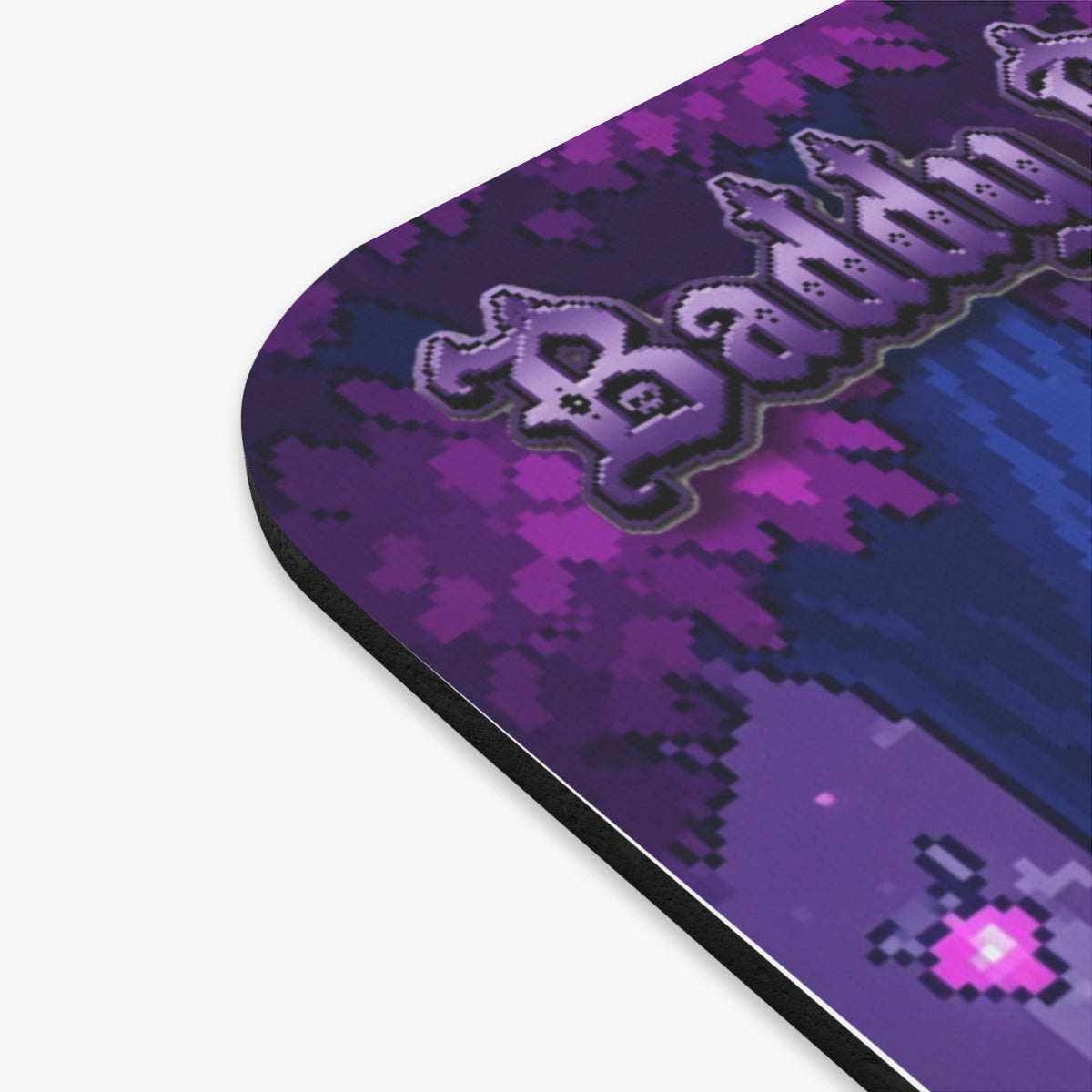 Cute Gothic Elf Mouse Pad – Pixel Art Gaming Desk Mat | Baddy Arm