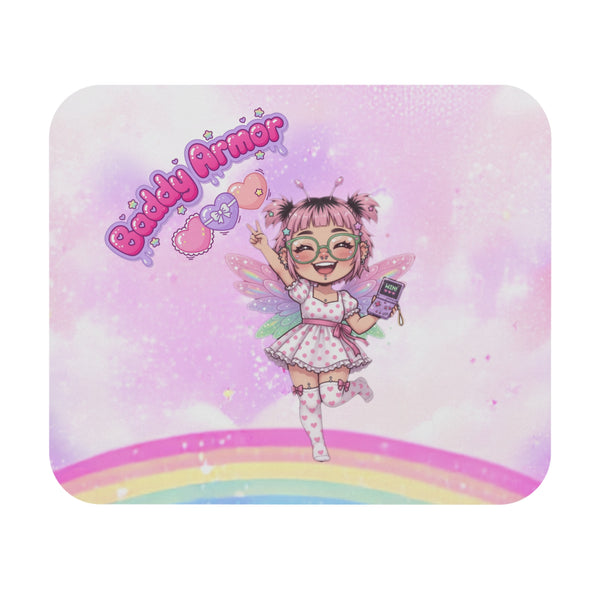 Pastel Rainbow Kawaii Fairy Mouse Pad | Baddy Armor