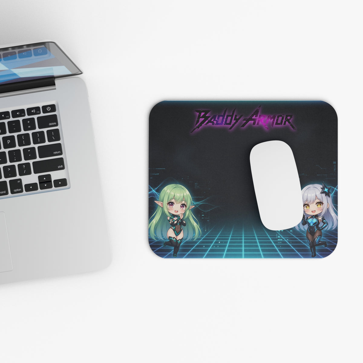 Chibi Sci-Fi Gaming Mouse Pad | Baddy Armor