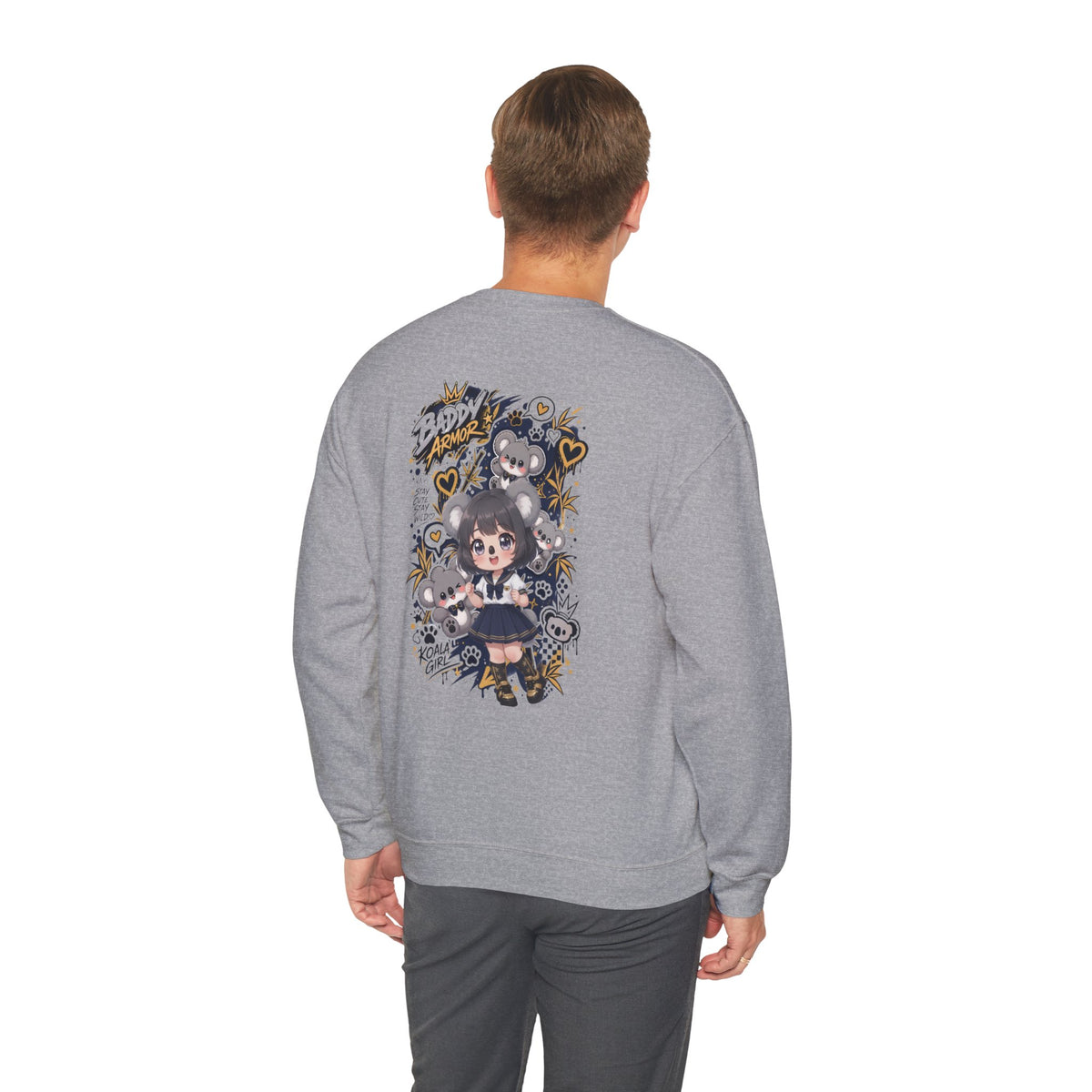 Kawaii Koala Girl Crewneck Sweatshirt | Baddy Armor