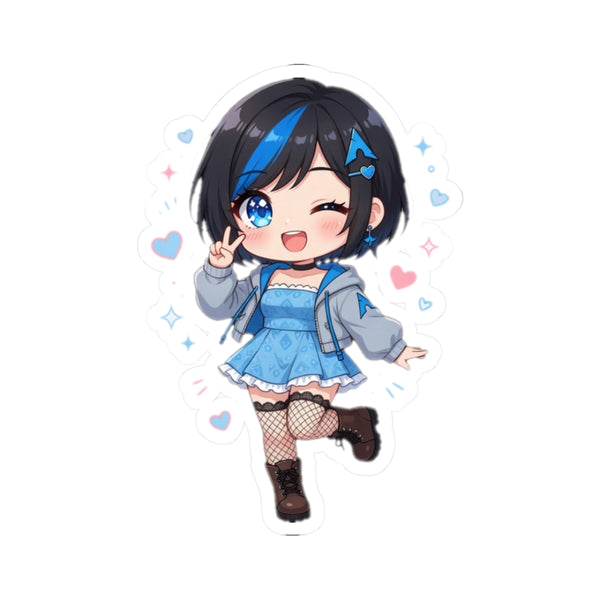 Arch-Chan Chibi Kiss-Cut Vinyl Sticker | Baddy Armor