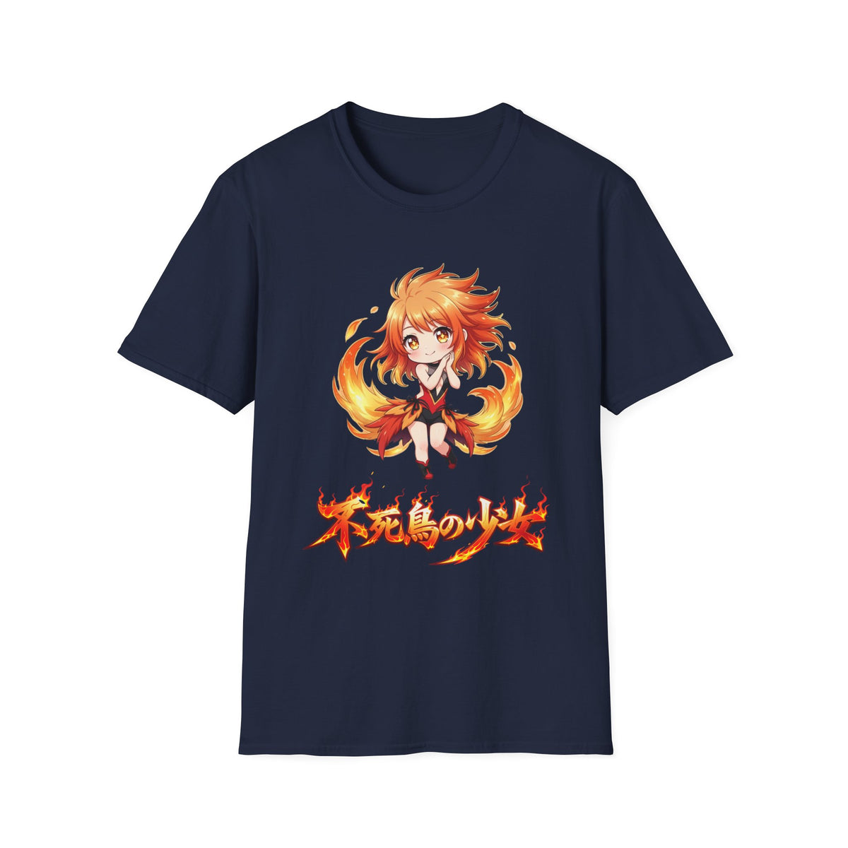 Phoenix Girl (不死鳥の少女) Anime T-Shirt | Baddy Armor