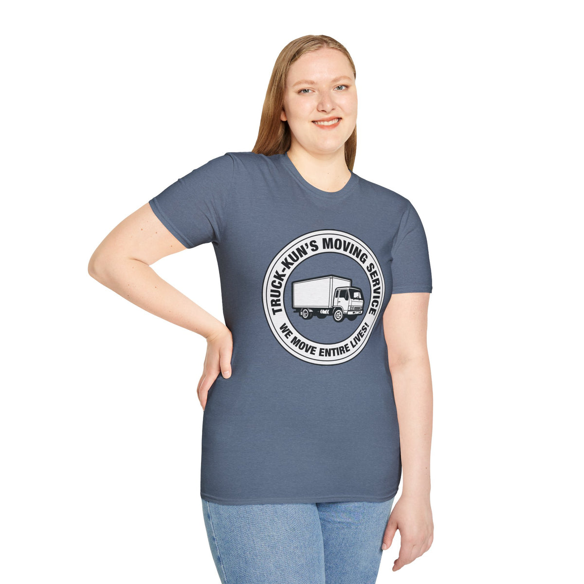 Truck-Kun's Moving Service T-Shirt - Baddy Armor Designs