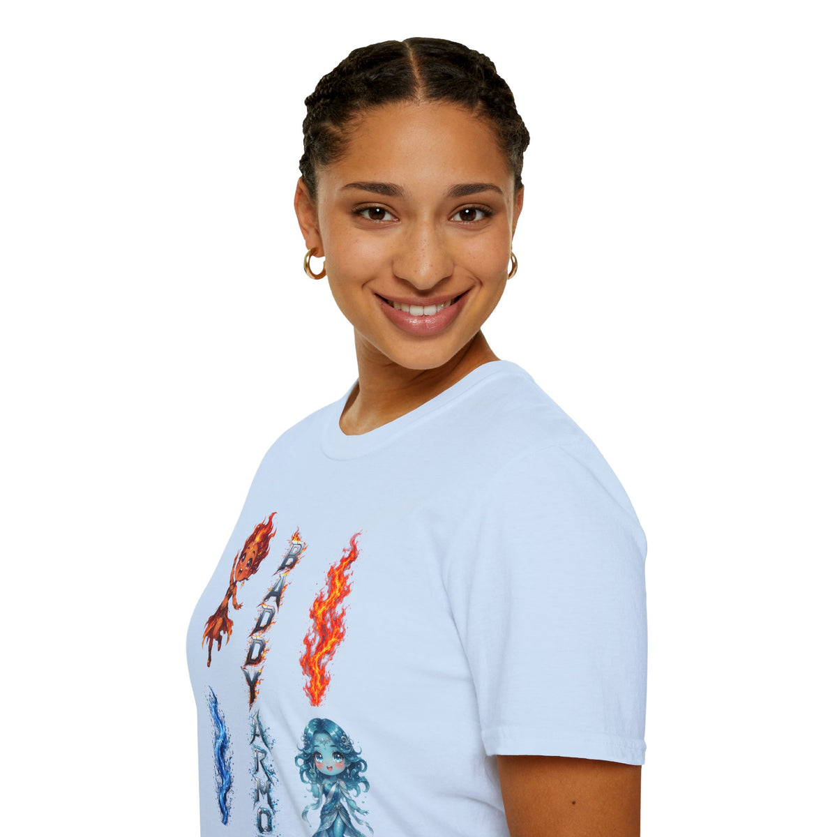 Fire & Water Elemental Anime T-Shirt | Baddy Armor