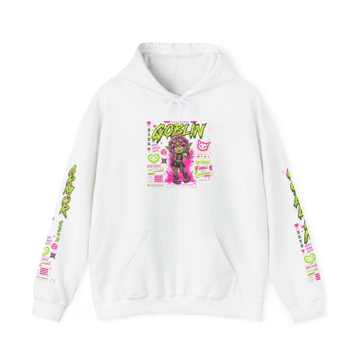 Rave Goblin Hoodie | Baddy Armor Anime Gaming Streetwear