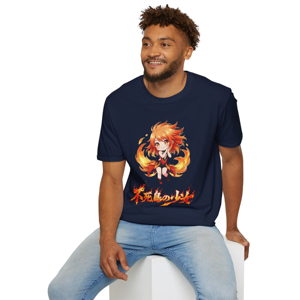 Phoenix Girl (不死鳥の少女) Anime T-Shirt | Baddy Armor